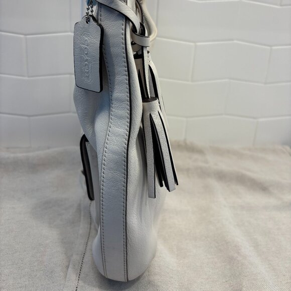 Coach Legacy Courtenay Leather Hobo Shoulder Bag - White - Picture 3 of 13